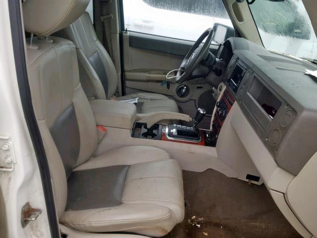 1J8HG58256C165415 - 2006 JEEP COMMANDER თეთრი ფოტო 5