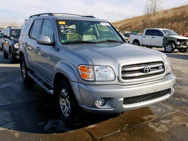 5TDBT48A23S170754 - 2003 TOYOTA SEQUOIA LI SILVER photo 1