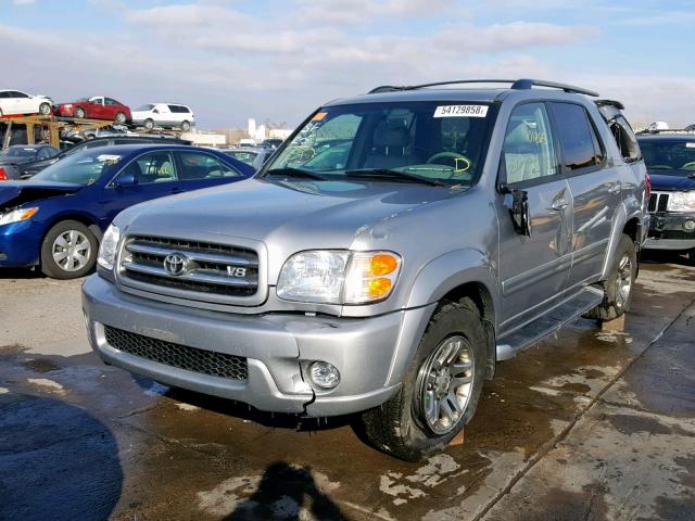 5TDBT48A23S170754 - 2003 TOYOTA SEQUOIA LI SILVER photo 2