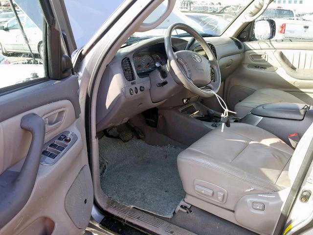 5TDBT48A23S170754 - 2003 TOYOTA SEQUOIA LI SILVER photo 9