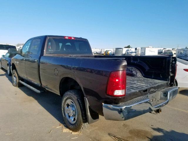 3D73Y3CL6BG553396 - 2011 DODGE RAM 3500 BURGUNDY photo 3