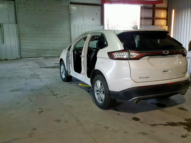 2FMTK4J83FBC36552 - 2015 FORD EDGE SEL WHITE photo 3