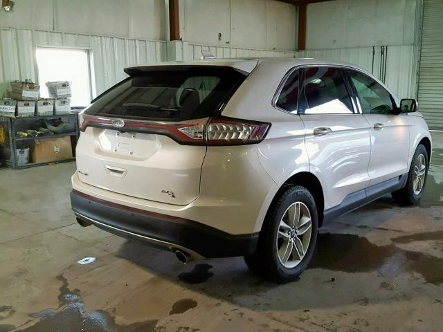 2FMTK4J83FBC36552 - 2015 FORD EDGE SEL WHITE photo 4