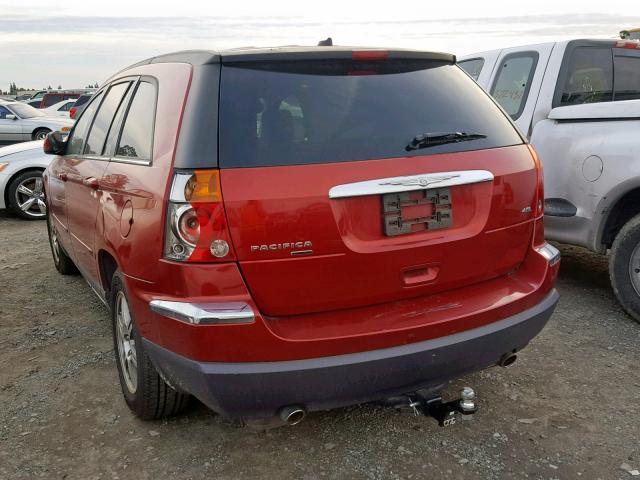 2A8GM68X27R335793 - 2007 CHRYSLER PACIFICA T RED photo 3