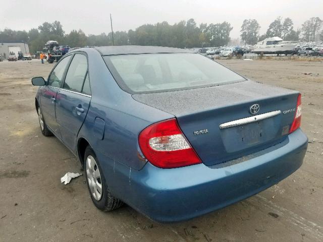 4T1BE32K94U937305 - 2004 TOYOTA CAMRY LE BLUE photo 3