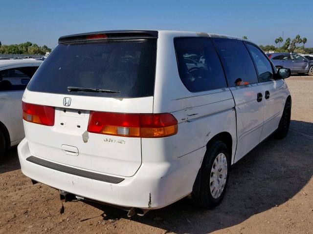 5FNRL18534B075576 - 2004 HONDA ODYSSEY LX WHITE photo 4