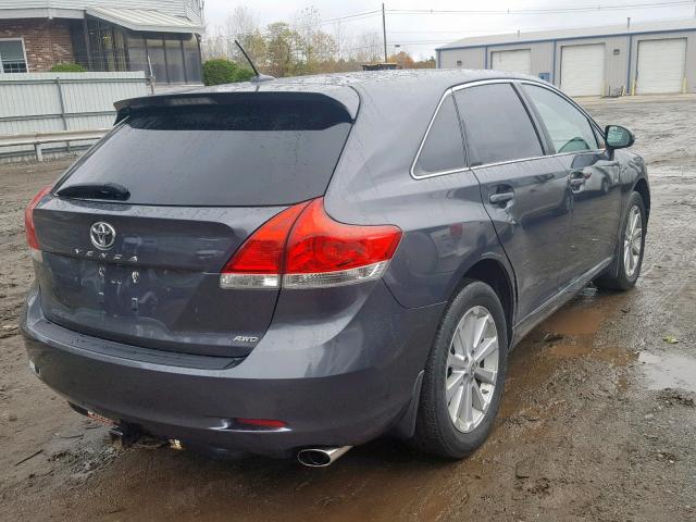 4T3BA3BBXBU022446 - 2011 TOYOTA VENZA GRAY photo 4