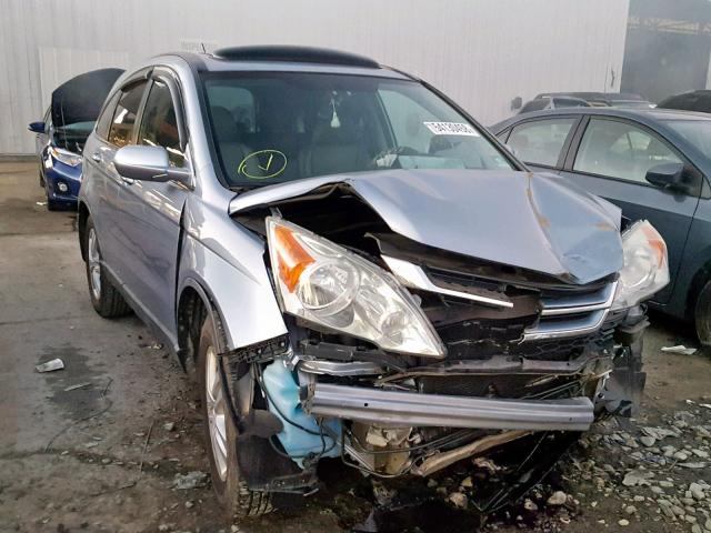 5J6RE3H70AL009626 - 2010 HONDA CR-V EXL BLUE photo 1