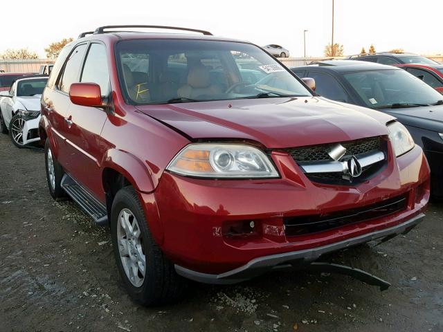 2HNYD18925H525297 - 2005 ACURA MDX TOURIN BURGUNDY photo 1