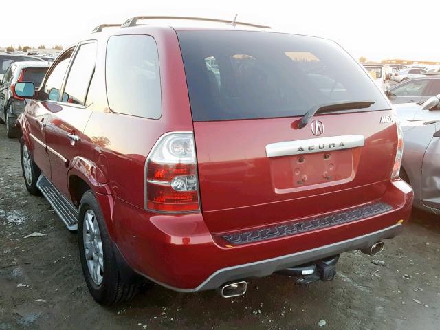 2HNYD18925H525297 - 2005 ACURA MDX TOURIN BURGUNDY photo 3