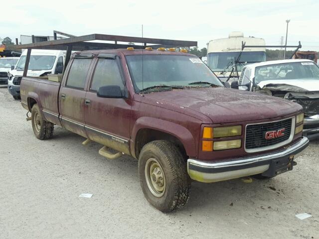 1GTHK33J4WF000902 - 1998 GMC SIERRA K35 MAROON photo 1