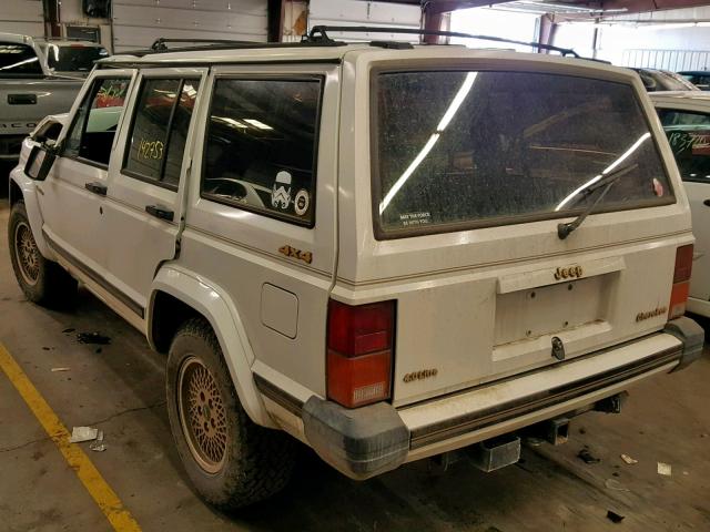 1J4FJ78L1LL208223 - 1990 JEEP CHEROKEE L WHITE photo 3