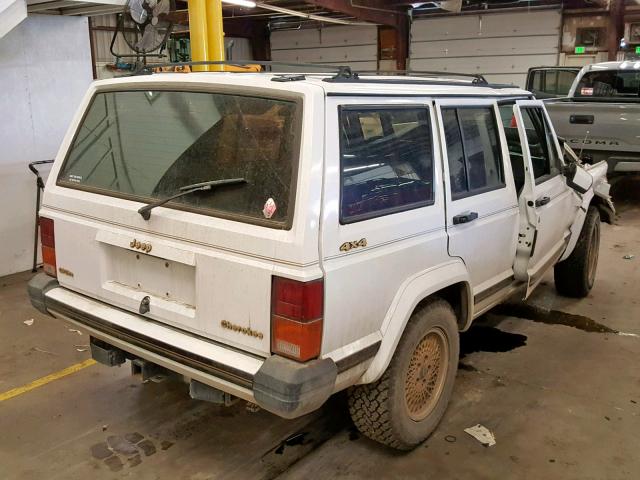 1J4FJ78L1LL208223 - 1990 JEEP CHEROKEE L WHITE photo 4