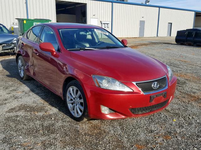 JTHCK262465005238 - 2006 LEXUS IS 250 RED photo 1