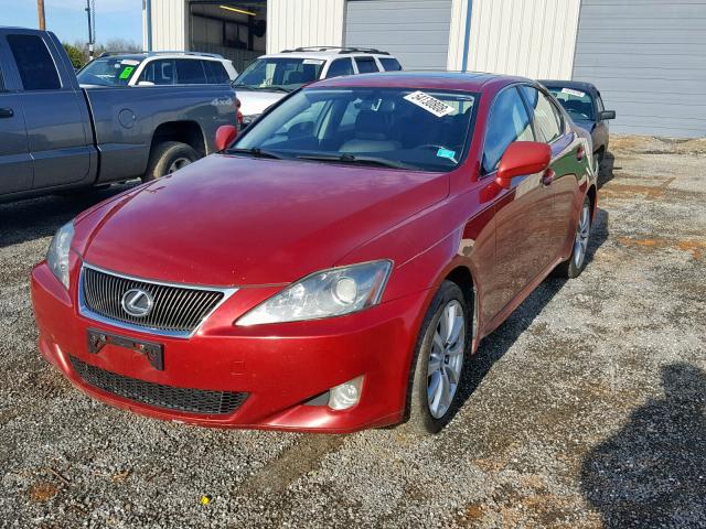 JTHCK262465005238 - 2006 LEXUS IS 250 RED photo 2