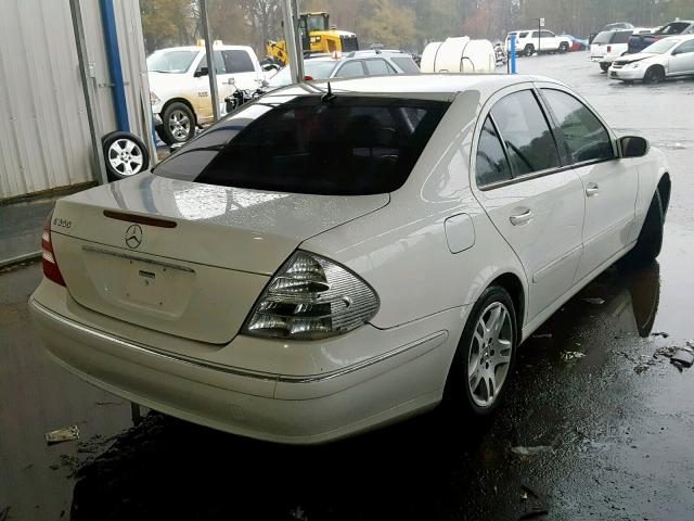 WDBUF56J36A805120 - 2006 MERCEDES-BENZ E 350 WHITE photo 4