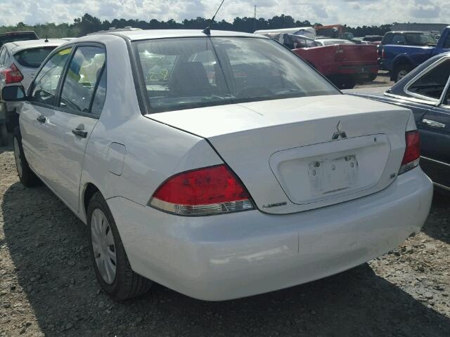 JA3AJ26E47U015683 - 2007 MITSUBISHI LANCER ES WHITE photo 3