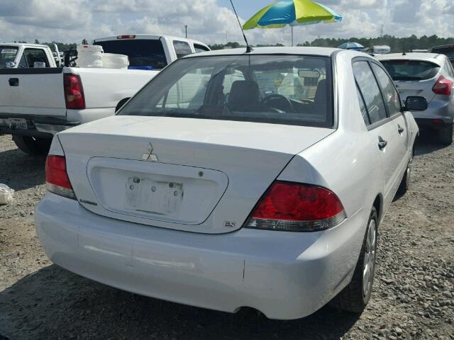 JA3AJ26E47U015683 - 2007 MITSUBISHI LANCER ES WHITE photo 4