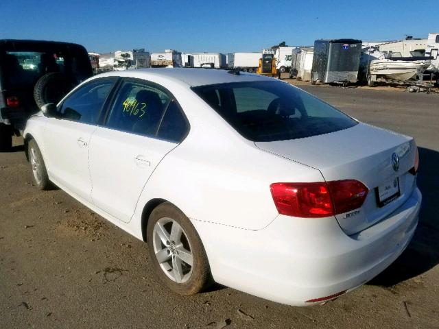 3VW3L7AJ0EM442492 - 2014 VOLKSWAGEN JETTA TDI WHITE photo 3