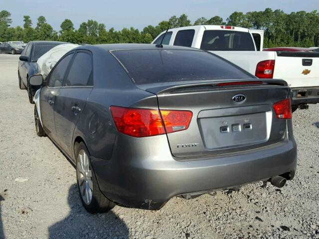 KNAFW4A35C5579922 - 2012 KIA FORTE SX GRAY photo 3