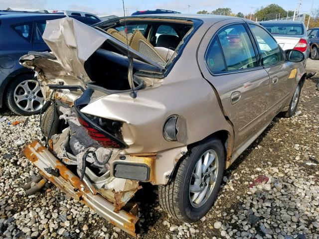 1G2NE52F44M578949 - 2004 PONTIAC GRAND AM S GOLD photo 4