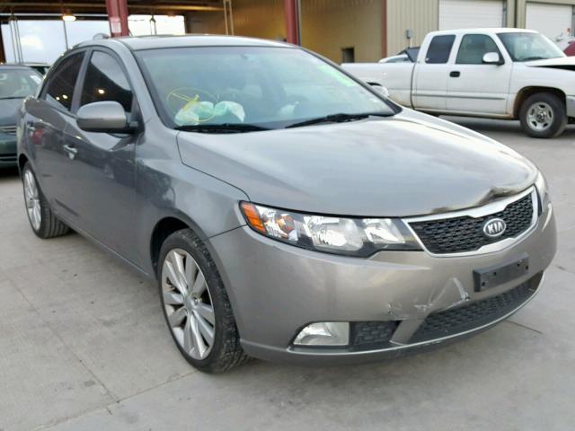 KNAFW4A35C5494725 - 2012 KIA FORTE SX GRAY photo 1