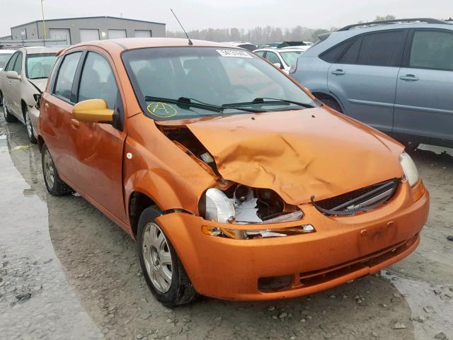 KL1TD62615B490070 - 2005 CHEVROLET AVEO BASE ნარინჯისფერი ფოტო 1