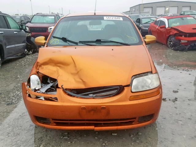 KL1TD62615B490070 - 2005 CHEVROLET AVEO BASE ნარინჯისფერი ფოტო 7