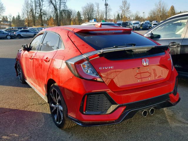 SHHFK7H46JU406984 - 2018 HONDA CIVIC SPOR RED photo 3