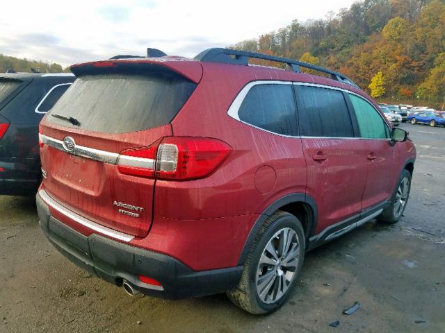 4S4WMAPD1K3413765 - 2019 SUBARU ASCENT LIM RED photo 4