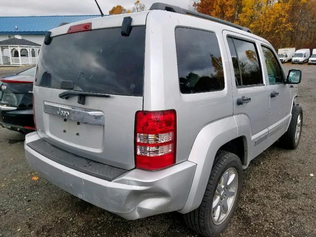 1C4PJMAK7CW207523 - 2012 JEEP LIBERTY SP SILVER photo 4