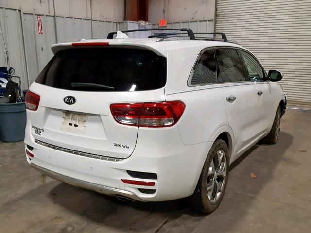 5XYPK4A52GG072915 - 2016 KIA SORENTO SX WHITE photo 4