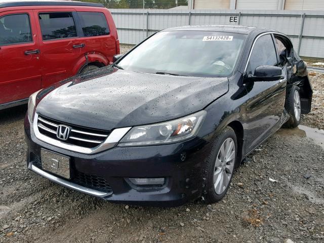 1HGCR3F84EA043261 - 2014 HONDA ACCORD EXL BLACK photo 2