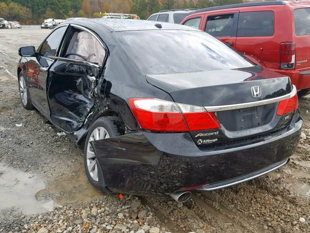 1HGCR3F84EA043261 - 2014 HONDA ACCORD EXL BLACK photo 3