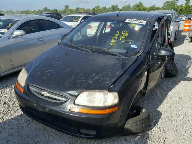 KL1TD66687B791223 - 2007 CHEVROLET AVEO BASE Қара фото 2