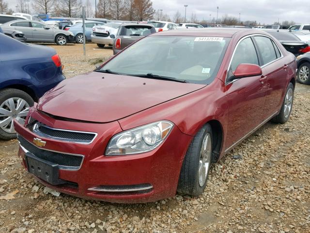 1G1ZD5EB3AF277249 - 2010 CHEVROLET MALIBU 2LT RED photo 2