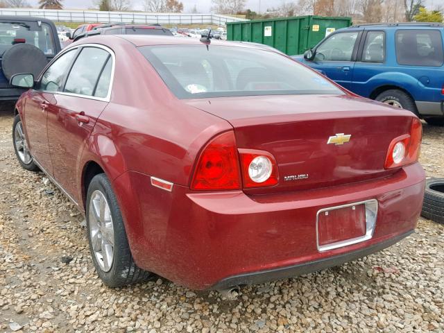 1G1ZD5EB3AF277249 - 2010 CHEVROLET MALIBU 2LT RED photo 3