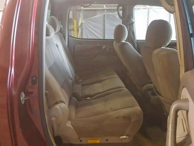 5TBET34195S466024 - 2005 TOYOTA TUNDRA DOU MAROON photo 6