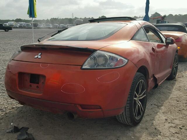 4A3AK44T56E047348 - 2006 MITSUBISHI ECLIPSE SE ORANGE photo 4