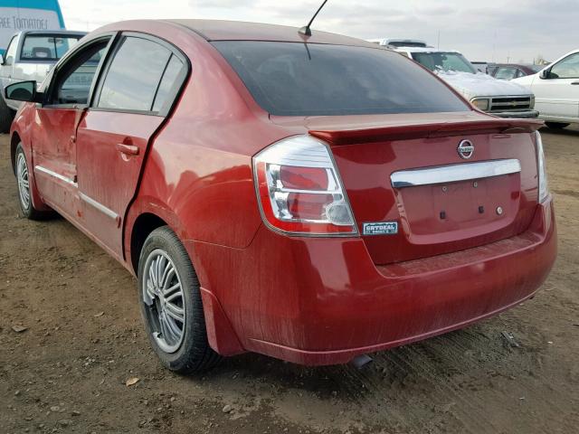 3N1AB6AP8CL651724 - 2012 NISSAN SENTRA 2.0 RED photo 3