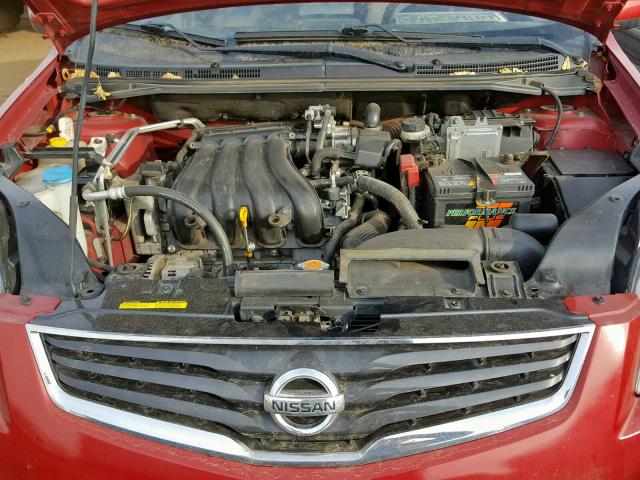 3N1AB6AP8CL651724 - 2012 NISSAN SENTRA 2.0 RED photo 7