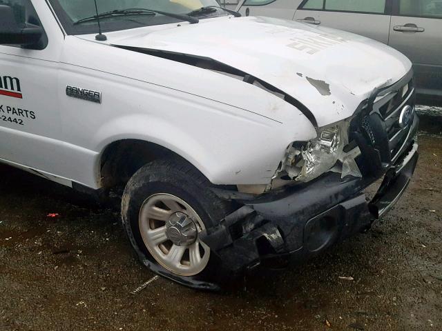 1FTKR1AD9BPA57393 - 2011 FORD RANGER WHITE photo 9