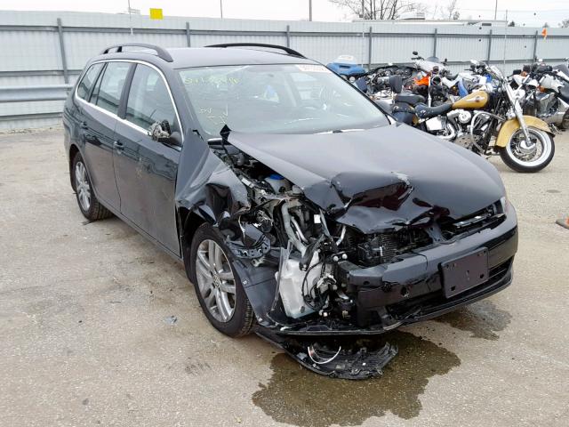 3VWPL7AJ1EM605622 - 2014 VOLKSWAGEN JETTA TDI BLACK photo 1