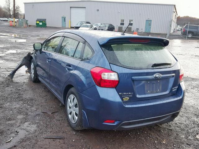 JF1GPAA63D2885748 - 2013 SUBARU IMPREZA BA BLUE photo 3