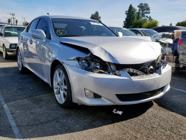 JTHBK262272058521 - 2007 LEXUS IS 250 SILVER photo 1