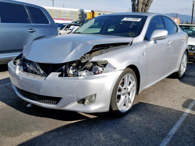 JTHBK262272058521 - 2007 LEXUS IS 250 SILVER photo 2