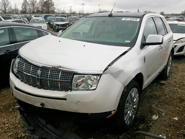 2LMDJ8JC3ABJ05542 - 2010 LINCOLN MKX CREAM photo 2