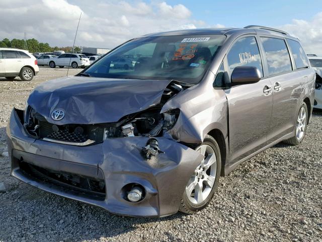 5TDXK3DC2CS262246 - 2012 TOYOTA SIENNA SPO GRAY photo 2