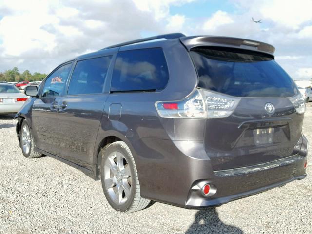 5TDXK3DC2CS262246 - 2012 TOYOTA SIENNA SPO GRAY photo 3