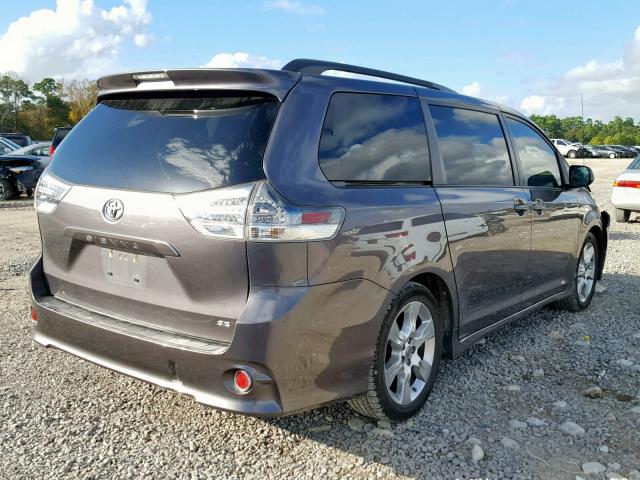 5TDXK3DC2CS262246 - 2012 TOYOTA SIENNA SPO GRAY photo 4